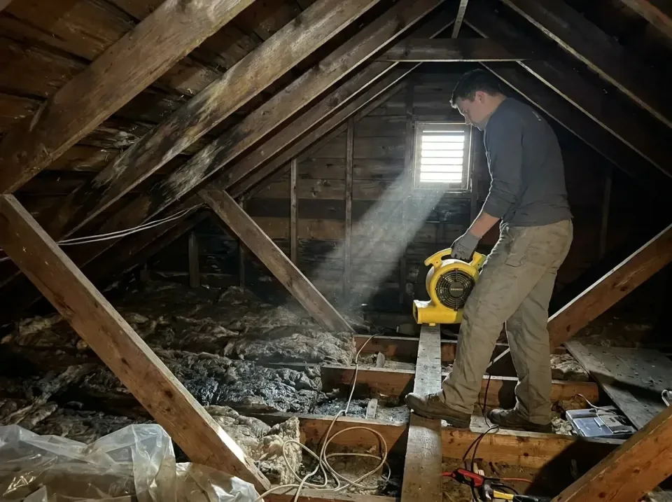 attic-water-damage-drying-proc-007 — frequently asked questions, Emergency Water Extraction & 24/7 Flood Response in Sunny I…